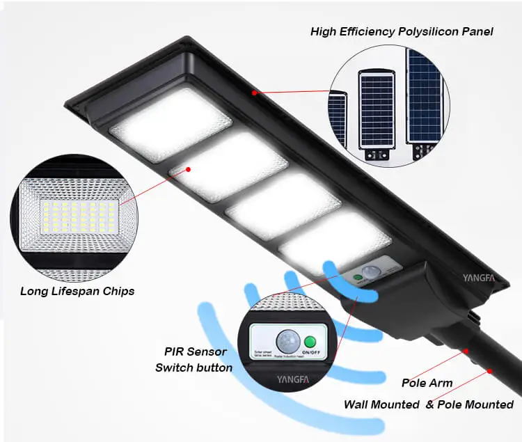 
Low Voltage 12V 20W 50W 60W 100W 150W 200W 250W 300W Solar Powered Decoration Outdoor Led Solar Garden Light 