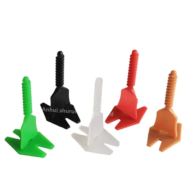 China Manufacturer SR 1mm 1.5mm 2mm 3mm Screw Type Tile Leveling System Tile Spacer CLIPS Spin Doctor