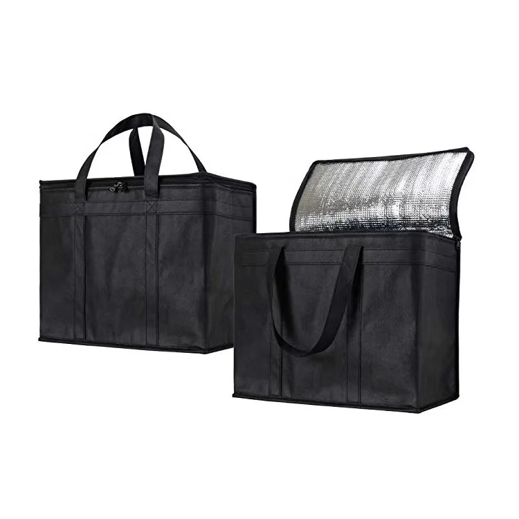 Promotional Non Woven Insulated Outdoor Picnic Food Cooler Bag Custom Logo Wine Tote Cooler Bag