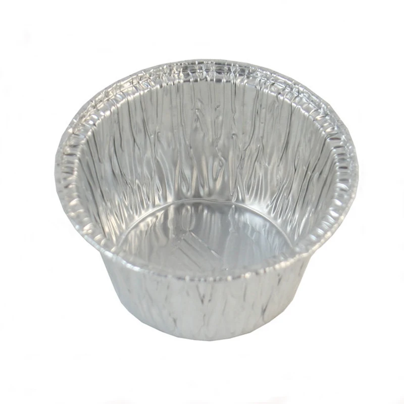 Food grade Baking Aluminum Foil Egg Tart Pan For Airline Food Container