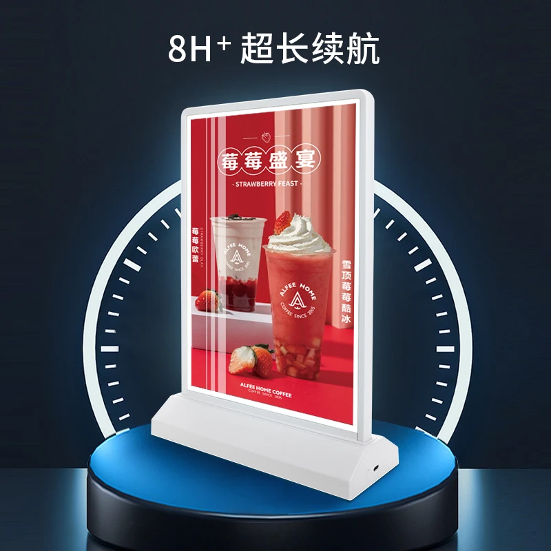 Tianlang A4/A5 светодиодный световой короб для ресторана держатель меню двухсторонний настольный фон подставка дисплея
