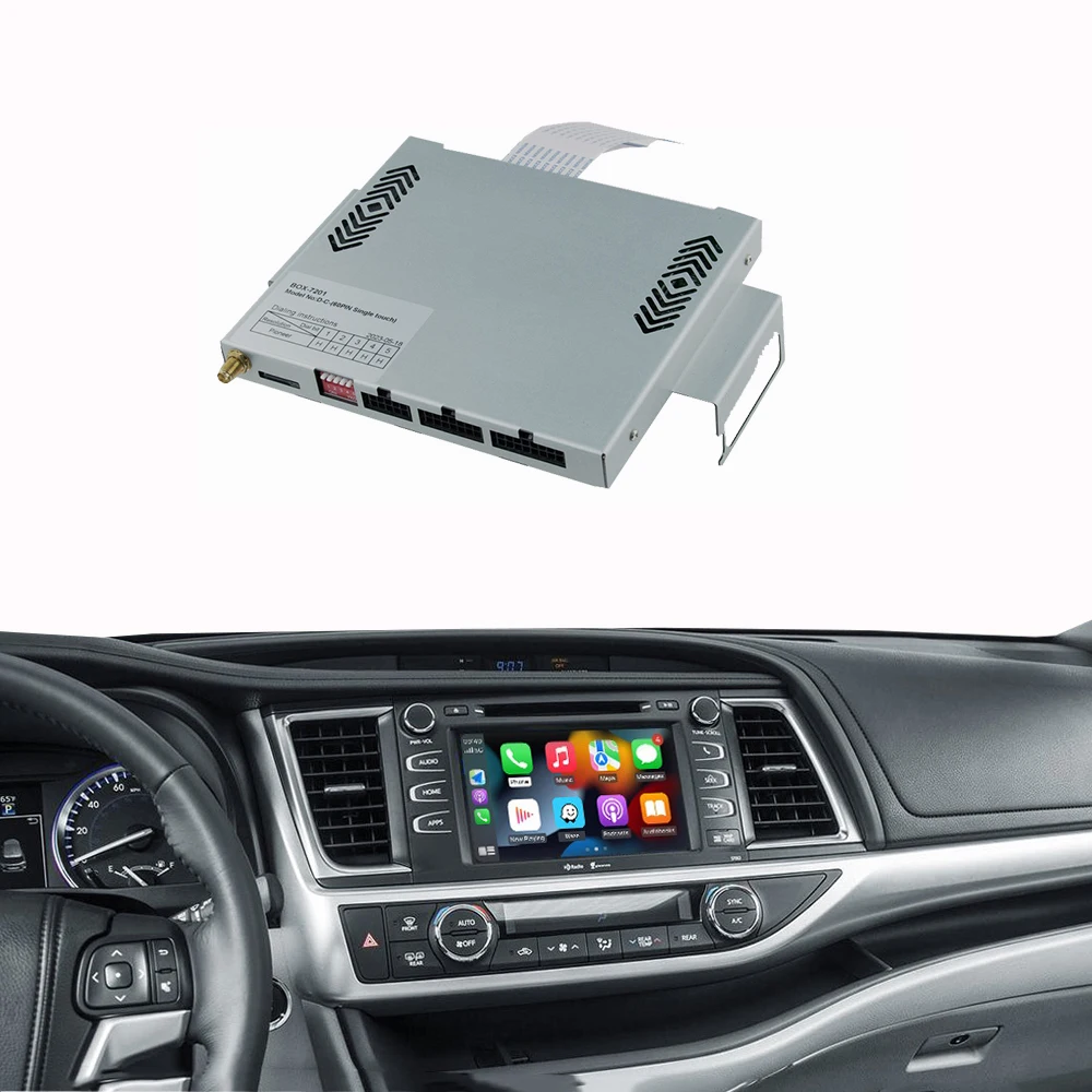 Wireless Carplay Box For Toyota Corolla Camry 2014-2019 Original Screen Upgrade Android Auto Plug and Play Mirror Link