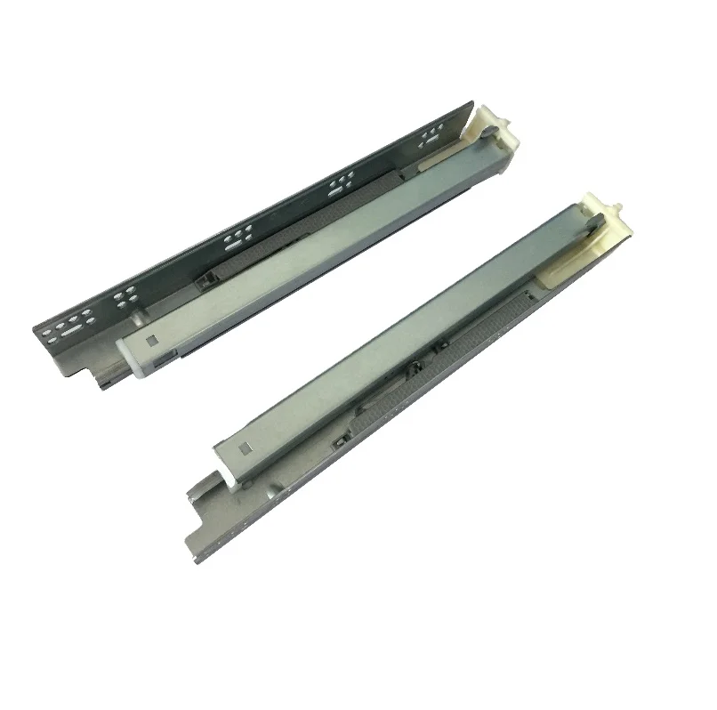 E-SHINING Under Mount Drawer Channel Slide Pull Open Soft Closing Cabinet Undermount Drawer Slide Face Frame slide