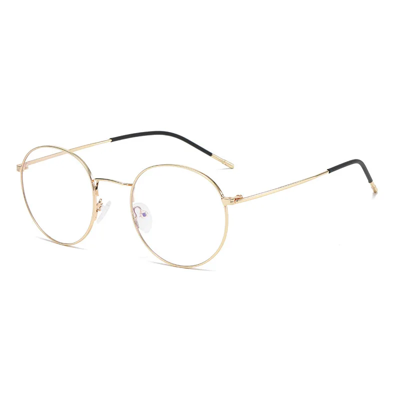 Sunway Eyewear Metal Anti blue Light Round Optical Frames Unisex Women Men Glasses Eyeglasses Frames
