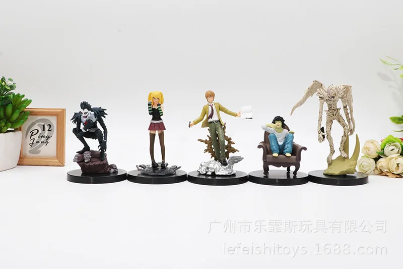5PCS/SET 7-10CM Death Note Ryuk /Yagami Light Cartoon Model Toys Anime PVC Figure Figurine Statue