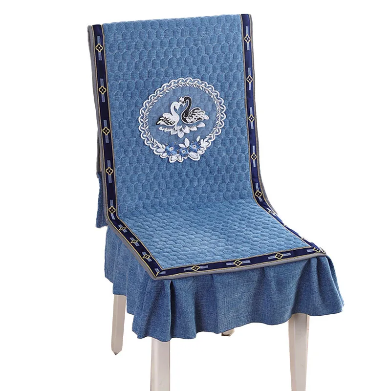 Чехол для обеденного стола и стула в китайском стиле, встроенный коврик, набор подушек для обеденного стула, бытовой чехол для стула, противоскользящий Универсальный