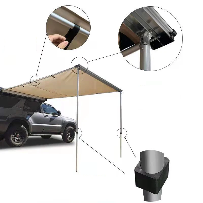 Wholesale Private Label Camping Car Side Awning 270 Degree Car Side Awning Tent With Annex
