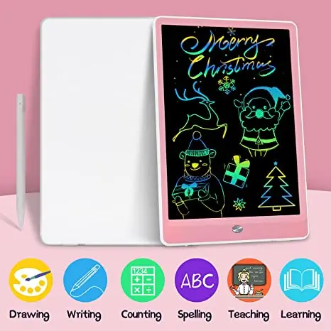 LCD Writing Tablet, Erasable and Reusable Doodle Board Colorful Drawing and Tablet Kids Writing Pad