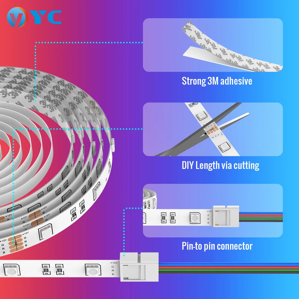 5 10 15 Metes Гибкая умная Wifi синяя-зуб пульт дистанционного управления RGB Светодиодные полосы комплект водонепроницаемый 12V Smd 5050 Luces