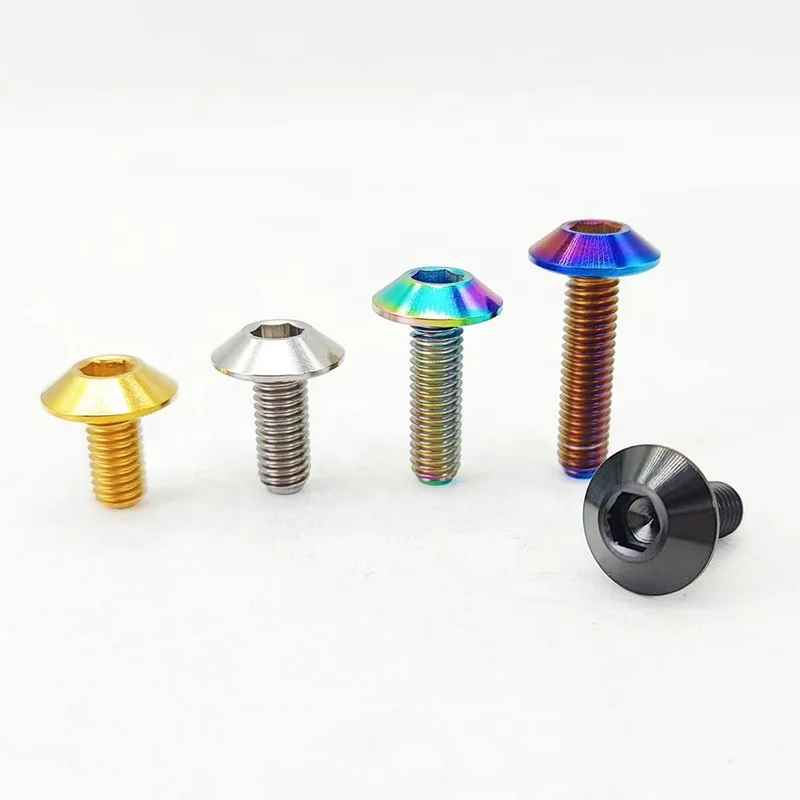 Titanium screw Umbrella head torx bolt for bicycle