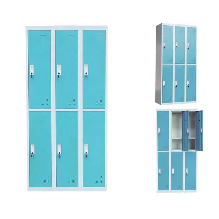 Bathroom Locker Gym Sauna Club Swimming Pool Factory Changing Room Staff Locker with Lock Wardrobe Cabinet Gym Locker