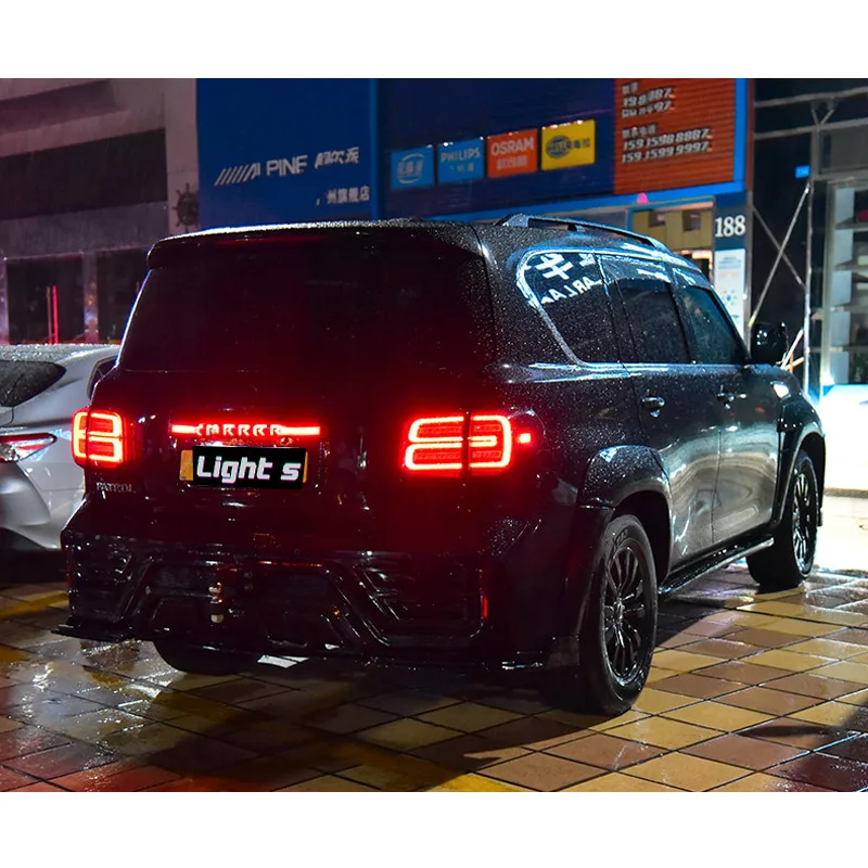 Taillights Red&Smoke Tinted Rear Lamps Assembly Wholesales 2008-UP Y62 Patrol Tail Lights