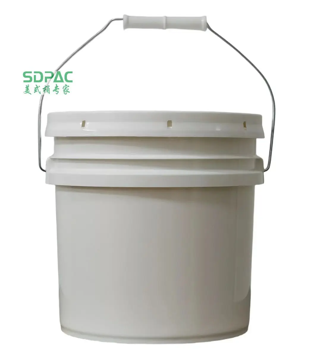 5 Gallon Plastic Pail Bucket with Gamma Seal Screw Airtight Lid, Food Grade Storage, BPA Free, Durable 90 Mil All Purpose Pail