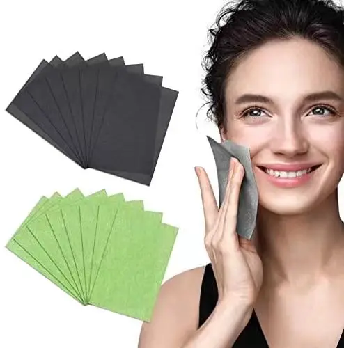 Beauty Care Clean Oil Absorbing Tissue Paper Sheet Clear Oil Control Film Paper for Oily Skin Easy to Take Face Oil Control Film