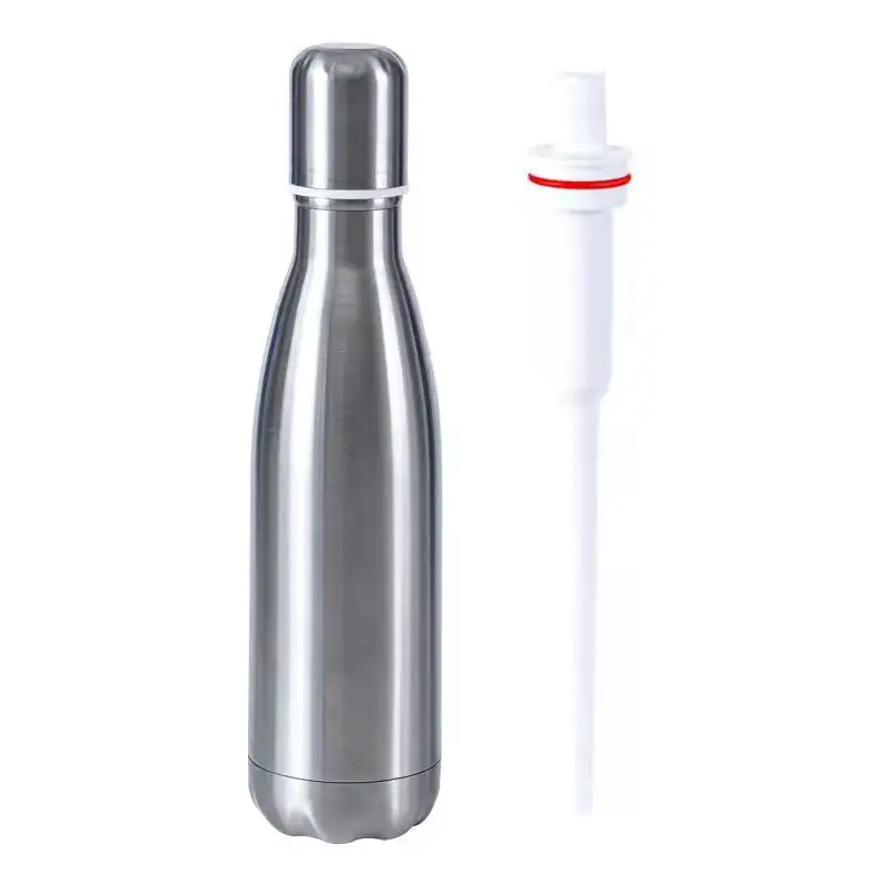 Factory Supply Alkaline Water Filter Bottle Purifier Stainless Steel Filter Water Bottle With Straw