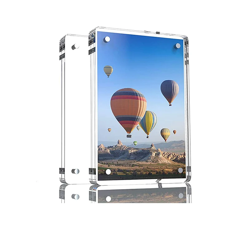 
Manufacturer Professional 5x7 Custom Square Clear Magnetic Acrylic Photo Frame 