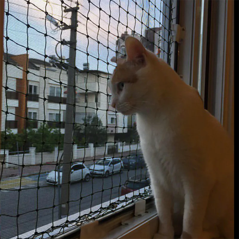 Multifunctional Indoor  Pet Fence and Cat  Safety  Nylon stainless steel wire reinforced new cat safety balcony protection net