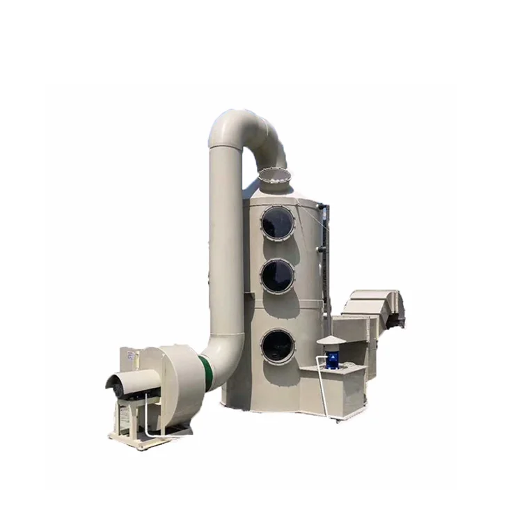 2022 air purification system industrial equipment Horizontal wet scrubber