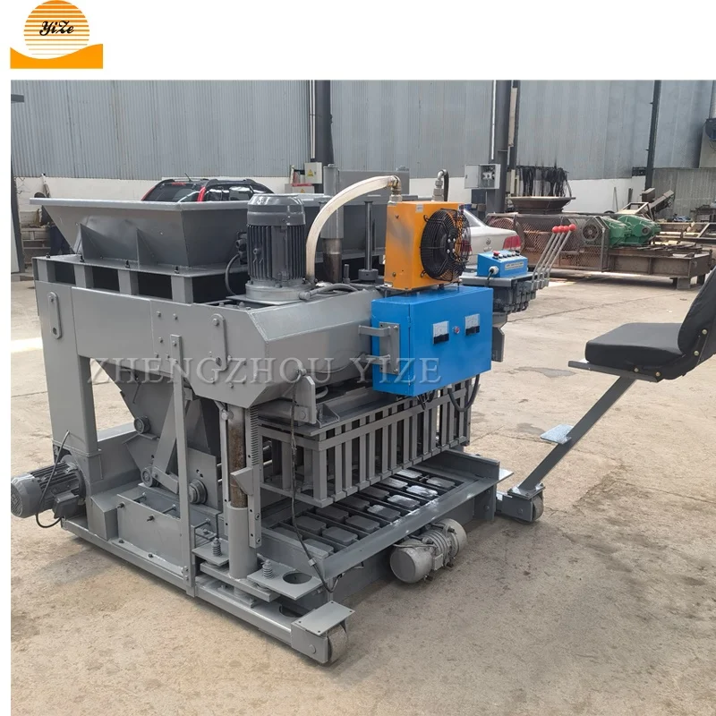 automatic hydraulic press interlocking vibration cement brick block making machine hollow block brick maker machine