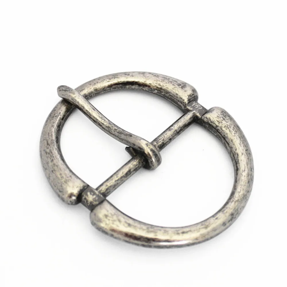 Classical Adjustable Customizable Metal Center Bar Buckle Antique Silver Metal Belt Buckle