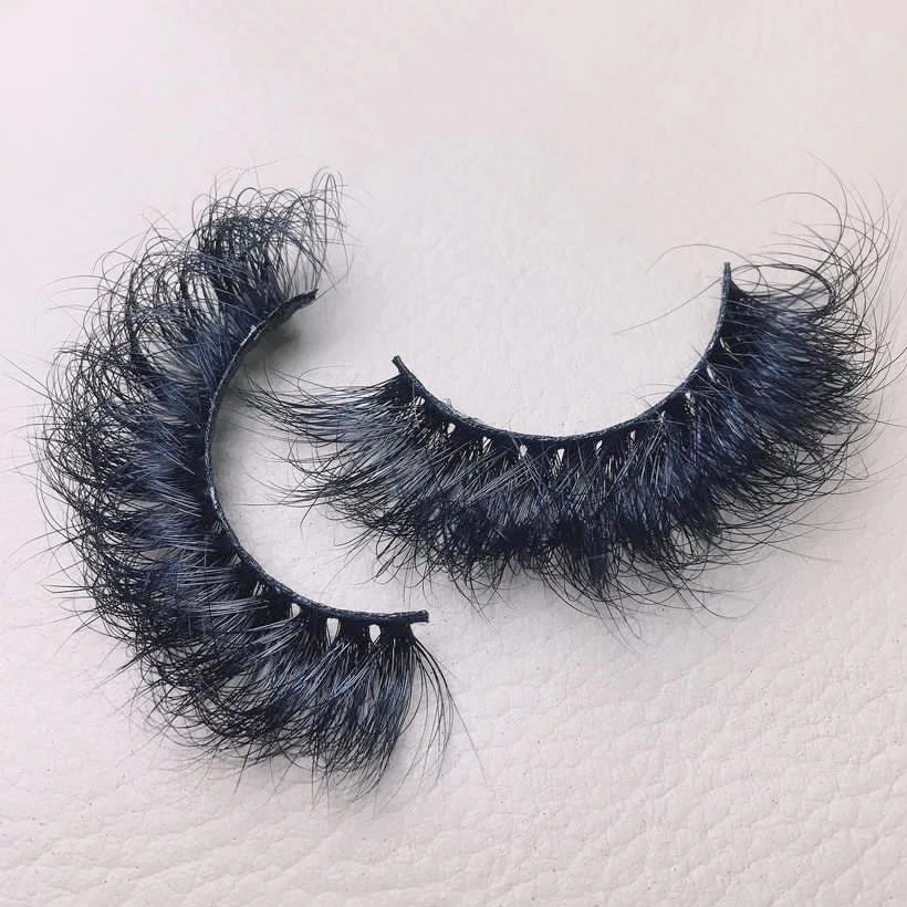 colour lashes box real mink eyelashes 5d 8d wholesale cruelty free shipping in one day