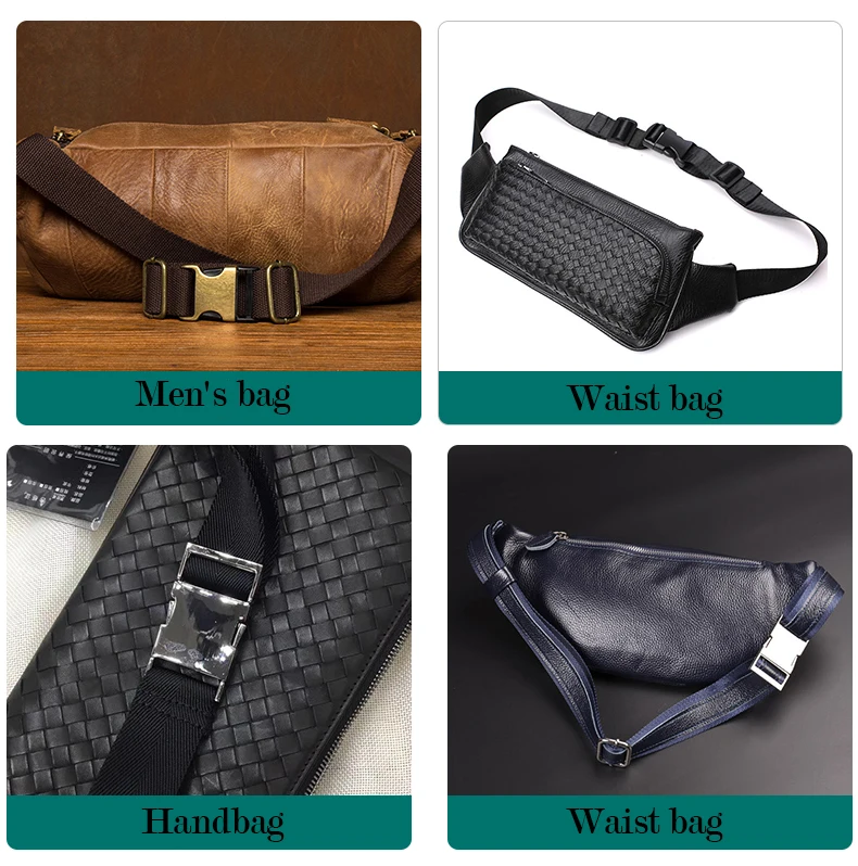 10mm 25mm 38mm Black Metal Adjustable Belt Quick Side Release Clip side  Buckle for Dog collar