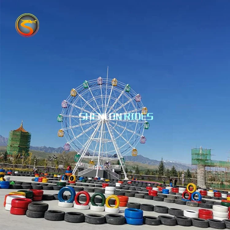 Открытый город Landmark 30 м красивая корзина кабина гигантское наблюдение колесо обозрения со светодиодными лампами для продажи