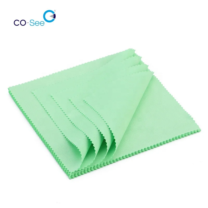 Custom Microfiber Fabric Sunglasses Glasses Cleaning Cloths Lens Cleaner Cloth