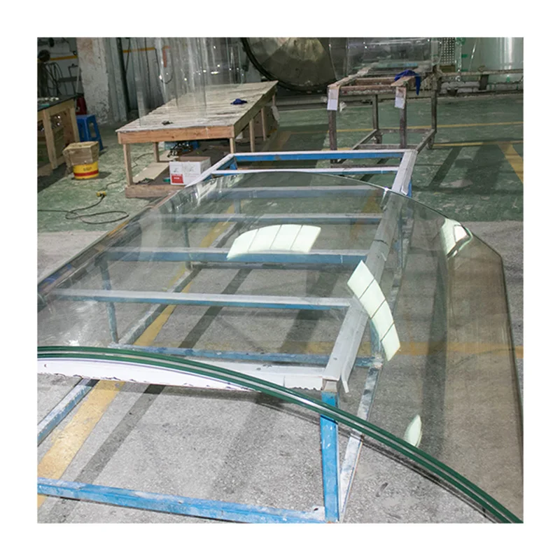 China glass factory curved glass replacement for sun room greenhouse bend tempered glass panels