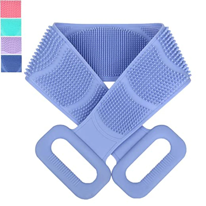 Shower 2023 Updated Silicone Bath Body Brush Easy to Clean Washer Exfoliating More