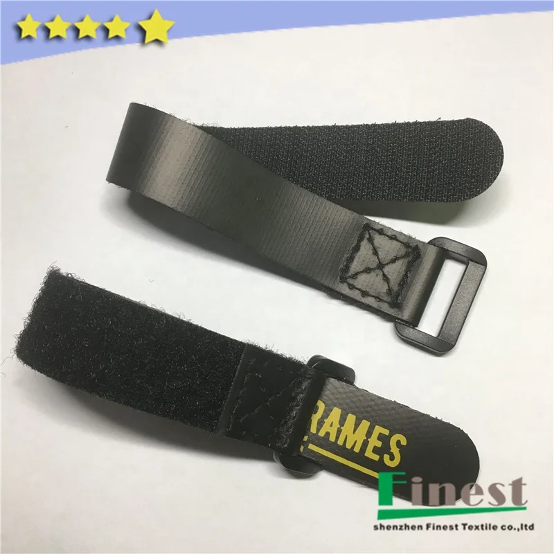 Custom Print Non-Slip hook and loop strap Rubberized Lipo battery fastener