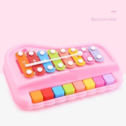 Puzzle octave hand knock on piano two-in-one xylophone musical instrument 8 months infant children musical toy piano