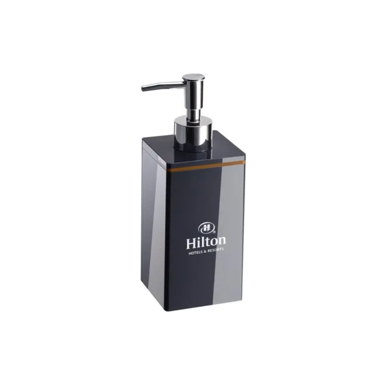 
Factory Hot Sales Modern Design Durable Hotel Bathroom Amenities Acrylic Bottle Shampoo Shower Gel Dispenser Cosmetics Bottling 