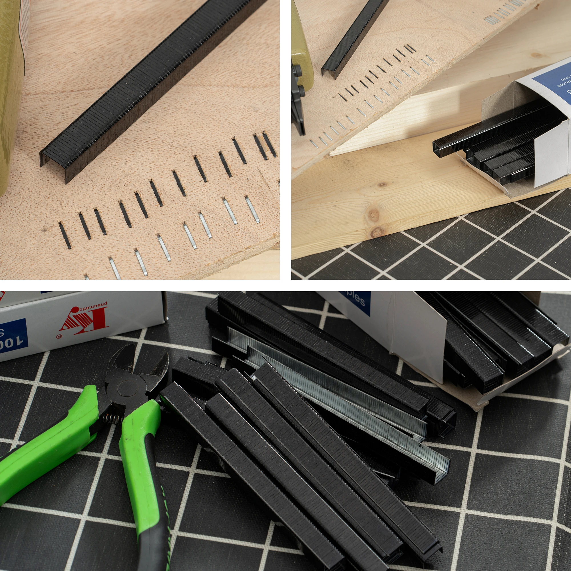 1010J Black Staple Pins Furniture Nails For Wood Products