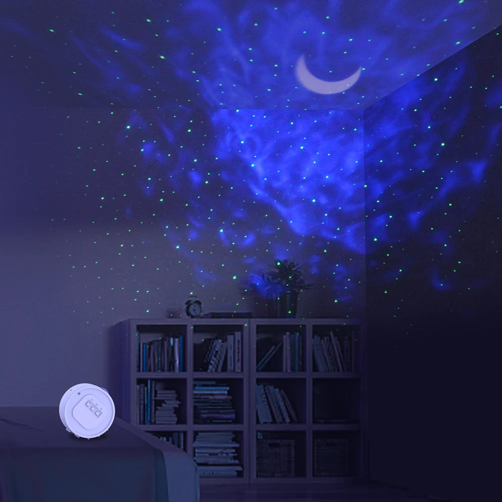 Professional LED Lights Show Sky Stars Moon Indoor Portable Round Projector LED Night Light LED Star light Projector