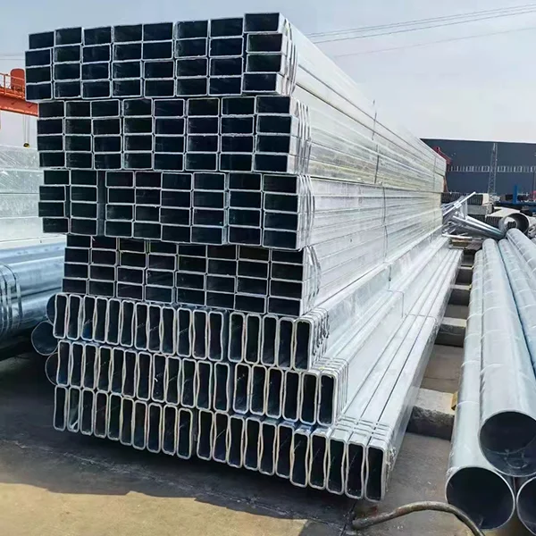 ERW Steel square Tubing Standard Sizes Pre Zinc Coated Galvanized Pipe 4\