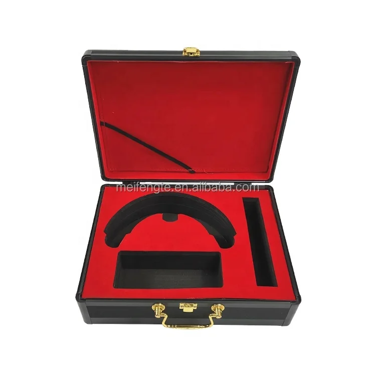 Hard Carrying Case Aluminum Briefcase with foam for professional earphone