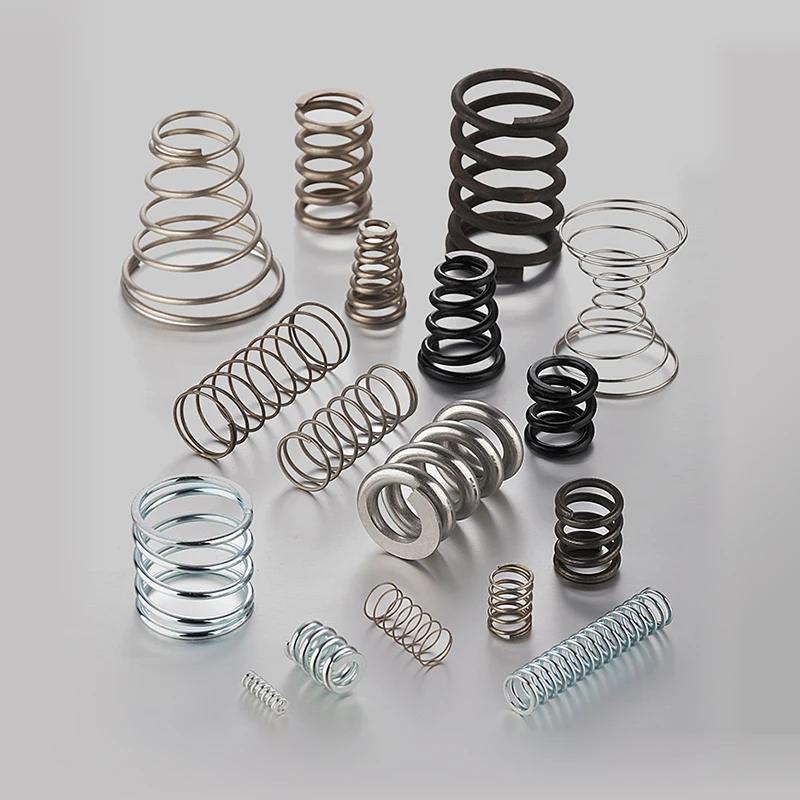 Custom Bulk SS Big Large Long Light Duty Industrial Flat Wire Copper Helical Precision Coil Conical Compression Springs