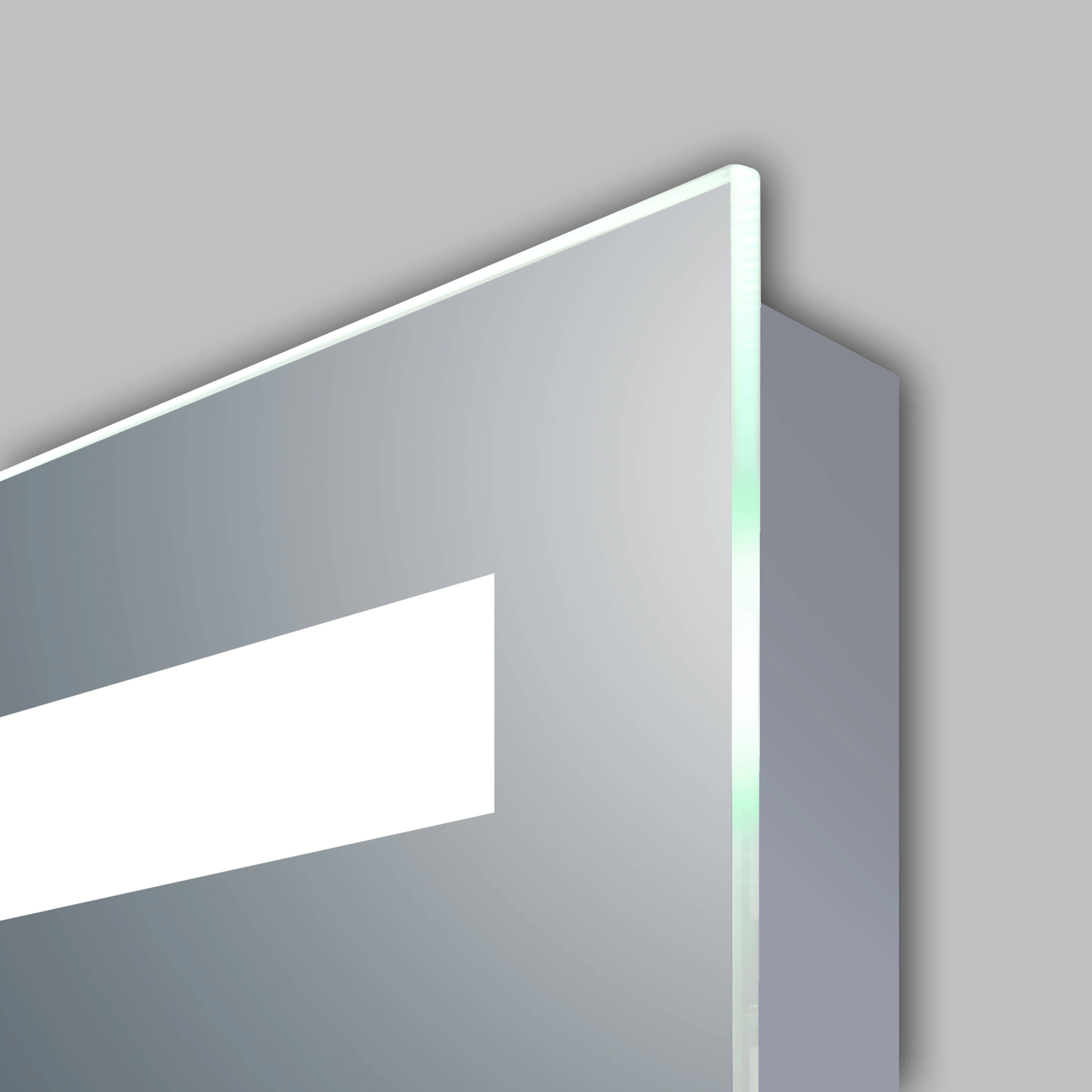 LED Smart Rectangle Wall Mirror with Touch Screen TV Magic Illuminated Bathroom Mirror for Apartment Gym Salon Use