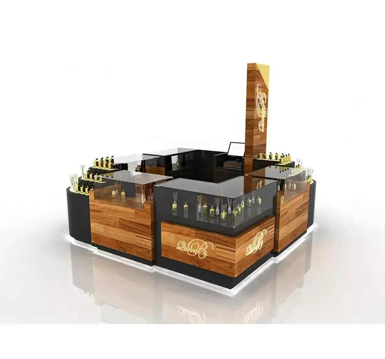 Торговый центр High End косметика дизайн киоск коммерческий парфюмерный стенд внутри магазина
