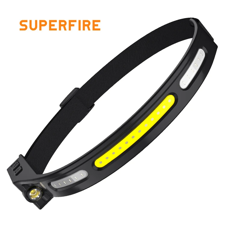 COB Rechargeable Head Lamp Portable Camping headlamp LED Head Light Waterproof Sensor Fishing Headlamps