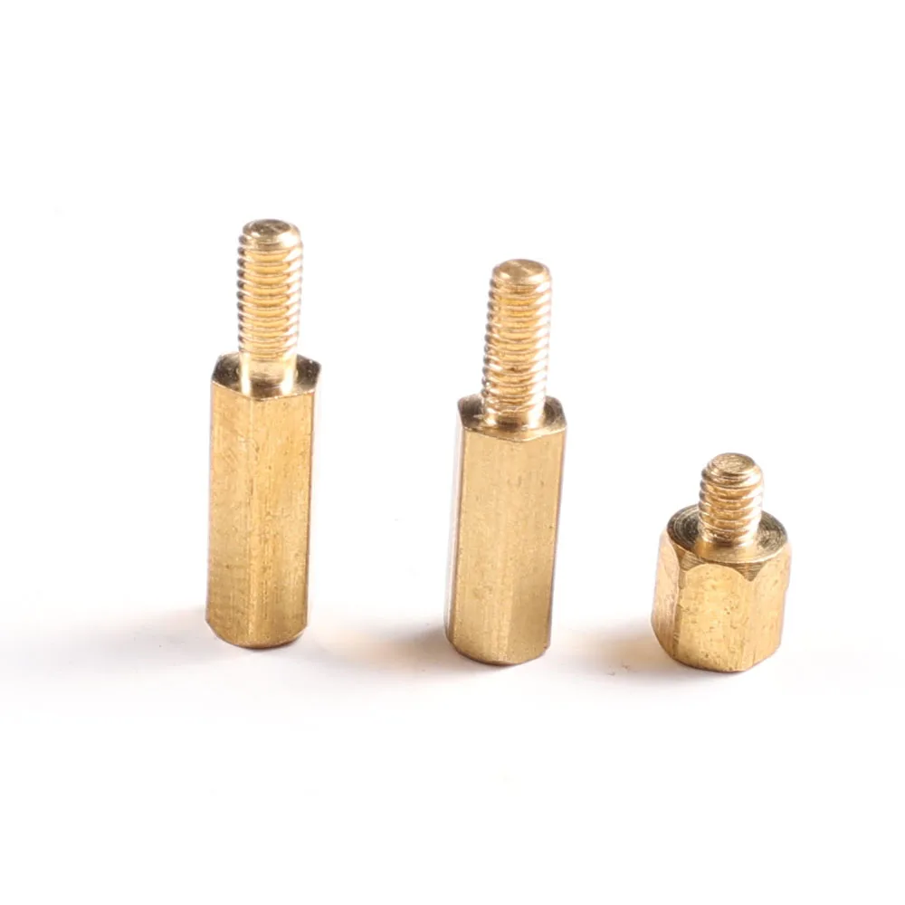 High Quality M2.5 M3 M4 M6 Copper Brass Hex Threaded PCB Male Female Screw Standoff Spacer