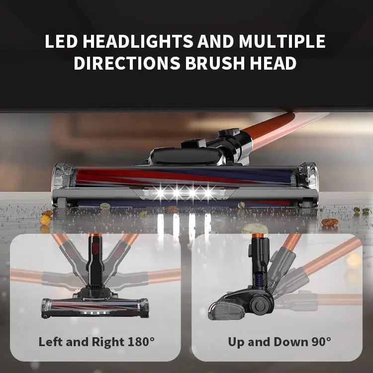 New Arrival Cordless Stick Vacuum Carpet 9Kpa Vacuum Cleaner Self Cleaning Wet Dry Vacuum Cleaners