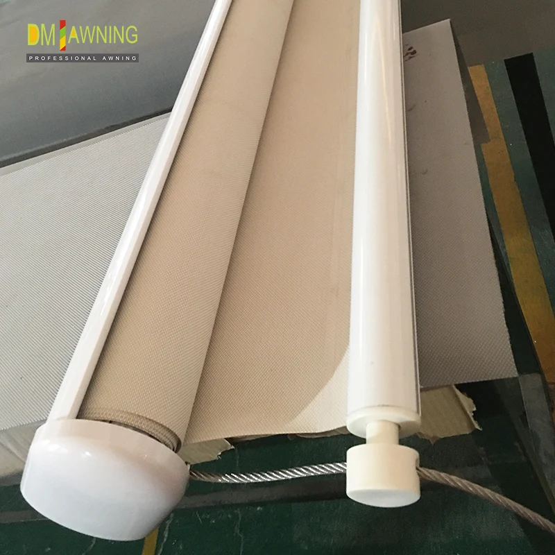 Sliding  Cable Blinds Awning/Sliding Rail Rolling Blinds  /sun Shade Cable Roller Blinds
