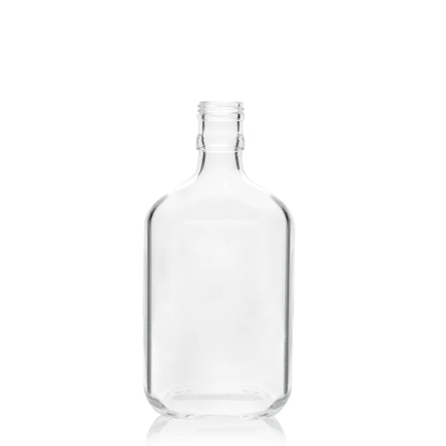 Free Sample Manufacturer New Design Green Glass Flask Bottles for Juice Wine Milk Oil Sauce Soda Aromatherapy