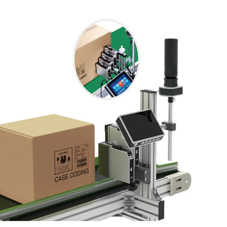 DOD UV Industrial CISS Inkjet Batch code date mask wood Ink Jet Printer