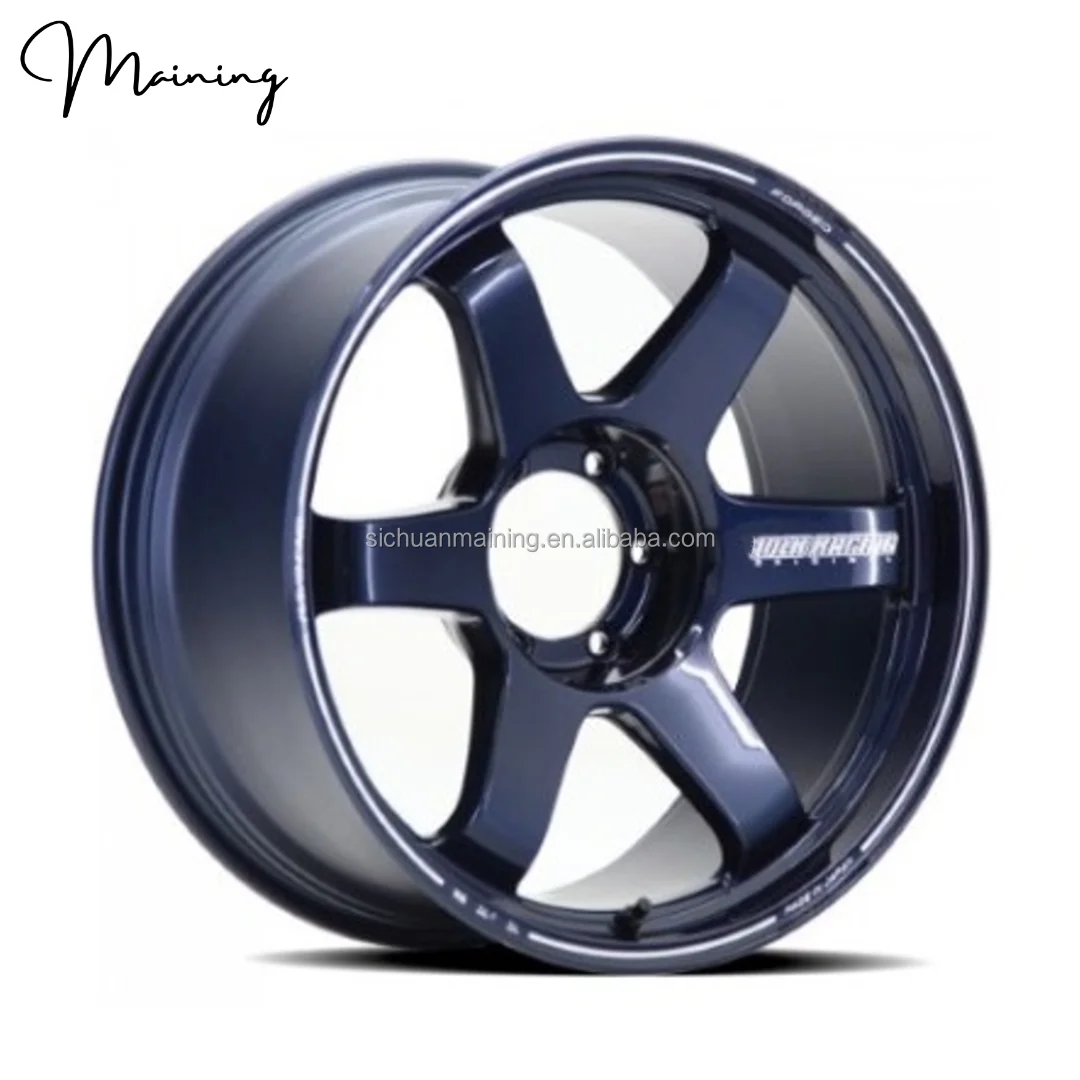5x100 5x112 5x114.3  Mag Blue Forged Sport Rim TE37 Saga 15 16 17 18 19 20 Inch Forged Car Rims Wheels