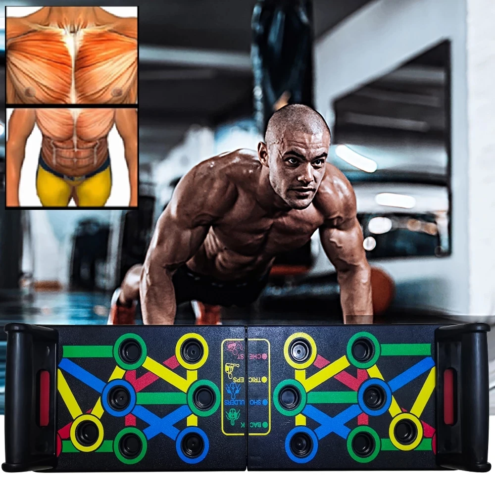 14 in 1 Push Up Board Fitness Exercise Body Building Push-up Stands Gym Sports Muscle Training Equipment Workout Exercise Tools
