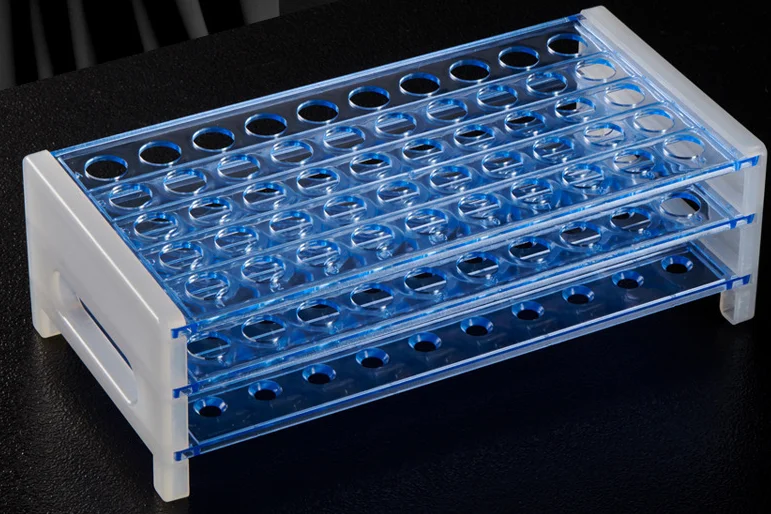 Clear Plastic Test Tubes Rack 32/40/50/60/90 well for Dia 10/12/15/18/20/32mm Tests Tube Rack for Scientific Experiments