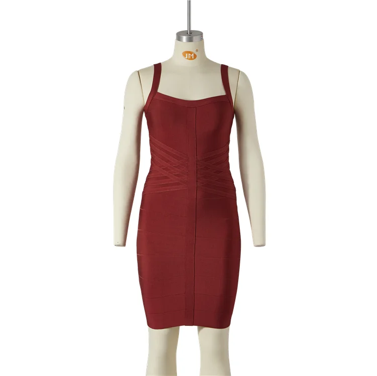 Высокое качество рекламная Оптовая Модная одежда слинг глубокий Bodycon платья для женщин